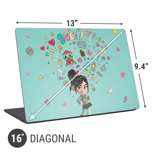 Disney Wreck-it Ralph Vanellope Sugar Icons Universal Laptop 16in (13 x 9.4in) Skin